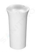 Duravit White Tulip Vone stojace umvadlo, 500x500x900 mm, bez otvoru na batriu, s WonderGliss, biela