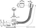 Odtokov komplet ALCA SANTECH 57 cm