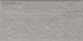 Paradyz CARRIZO grey stopnica prosta struktura mat