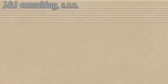 Paradyz ARCHICROSS base beige stopnica prasowana mat.