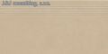 Paradyz ARCHICROSS base beige stopnica prasowana mat.