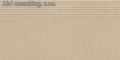 Paradyz ARCHICROSS base beige stopnica prasowana mat.