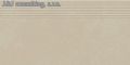 Paradyz ARCHICROSS base white stopnica prasowana mat.