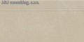 Paradyz ARCHICROSS base white stopnica prasowana mat.