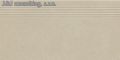 Paradyz ARCHICROSS base white stopnica prasowana mat.