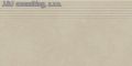 Paradyz ARCHICROSS base white stopnica prasowana mat.