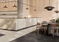 Paradyz ARCHICROSS concrete beige stopnica prasowana mat.