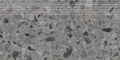 Paradyz TERAZZO graphite stopnica nacinana mat