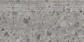 Paradyz TERAZZO grey stopnica nacinana mat