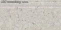 Paradyz TERAZZO white stopnica nacinana mat