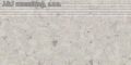 Paradyz TERAZZO white stopnica nacinana mat