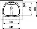 Laufen BIJOU 41,5 x 36,5cm, 811220