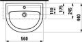 Laufen LAUFEN PRO B 56 x 44 cm