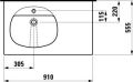 Laufen TALUX 91 x 55,5cm,  814671