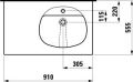 Laufen TALUX 91 x 55,5cm, 814672