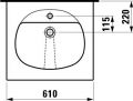 Laufen TALUX 61 x 55,5cm, 814673