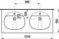 Laufen TALUX 121 x 55,5cm, 814677