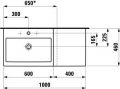 Laufen LIVING BY LAUFEN 100 x 46cm,  818432