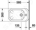 Duravit 1930 Zvesn bidet 360x580 mm, WonderGliss, biela