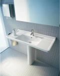 Duravit Starck 3 Umvadlo nbytkov 1050x485 mm, s 1 otvorom na batriu, s WonderGliss, alpsk biela