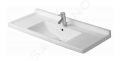 Duravit Starck 3 Umvadlo nbytkov 105x49 cm, s 1 otvorom na batriu, biela