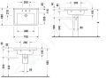 Duravit Starck 3 Umvadlo, 70x49 cm, s prepadom, s otvorom na batriu, WonderGliss, biela