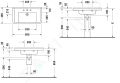 Duravit Starck 3 Umvadlo, 85x49 cm, s prepadom, s otvorom na batriu, WonderGliss, biela