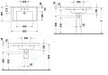Duravit Starck 3 Umvadlo, 85x49 cm, s prepadom, s otvorom na batriu, biela