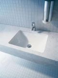 Duravit Starck 3 Umvadlo vstavan 430x430 mm, bez otvoru na batriu, s WonderGliss, biela