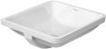 Duravit Starck 3 Umvadlo vstavan 43x43 cm, bez otvoru na batriu, s WonderGliss, biela