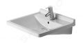 Duravit Starck 3 Umvadlo, 600x545 mm, s 1 otvorom na batriu, biela