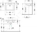 Duravit Starck 3 Umvadlo, 70x55 cm, s 1 otvorom na batriu, biela