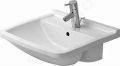 Duravit Starck 3 Umvadlo vstavan, 550x460 mm, s 1 otvorom na batriu, s WonderGliss, biela