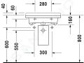 Duravit Starck 3 Umvadlo Med, 600x545 mm, bez otvoru na batriu, s WonderGliss, biela