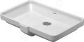 Duravit 2nd floor Umvadlo s prepadom, 53x35 cm, WonderGliss, biela