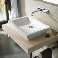 Duravit 2nd floor Umvadlo na dosku, 58x42 cm, bez prepadu, WonderGliss, biela