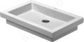 Duravit 2nd floor Umvadlo bez prepadu, 580x415 mm, WonderGliss, biela