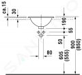 Duravit Architec Umvadlo s prepadom, priemer 40 cm, WonderGliss, biela