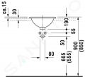 Duravit Architec Umvadlo s prepadom, priemer 400 mm, WonderGliss, biela