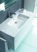 Duravit Vero Umvadlo, 105x49 cm, s prepadom, s otvorom na batriu, biela