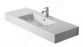 Duravit Vero Umvadlo, 125x49 cm, s 1 otvorom na batriu, biela