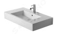 Duravit Vero Umvadlo, 85x49 cm, s prepadom, s otvorom na batriu, biela