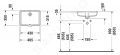 Duravit Vero Umvadlo zpustn, 43x32 cm, s prepadom, WonderGliss, biela