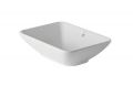 Duravit Bacino Um�vadlo na dosku, 55x42 cm, s prepadom, bez otvoru na bat�riu, DuraShield, biela
