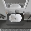 Duravit Bathroom_Foster Um�vadlo na dosku, 50x35 cm, s prepadom, bez otvoru na bat�riu, biela