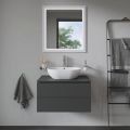 Duravit Bathroom_Foster Um�vadlo na dosku, 50x35 cm, s prepadom, bez otvoru na bat�riu, biela