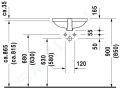 Duravit Bathroom_Foster Umvadlo zpustn, 430x280 mm, s WonderGliss, alpsk biela