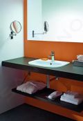 Duravit D-Code Umvadlo zpustn, 55x44 cm, s prepadom, s otvorom na batriu, biela