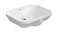 Duravit D-Code Umvadlo zpustn, 56x40 cm, s prepadom, bez otvoru na batriu, biela