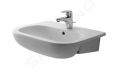 Duravit D-Code Umvadlo zpustn 550x440 mm, s 1 otvorom na batriu, alpsk biela